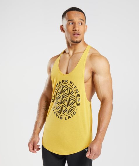 Gymshark GS x David Laid Stringer Linnen Herr Gula | SE-36859F