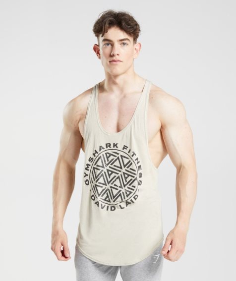 Gymshark GS x David Laid Stringer Linnen Herr Beige | SE-61079Z