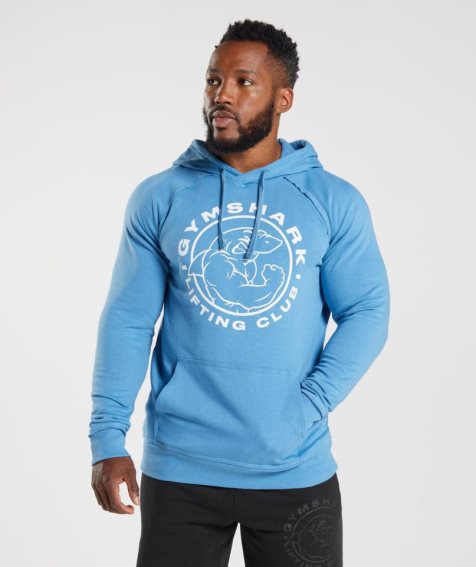 Gymshark Legacy Hoodie Herr Blå | SE-30169U