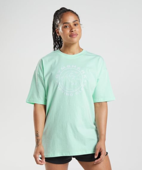 Gymshark Legacy Oversized T-shirt Dam Ljusgröna | SE-20874O