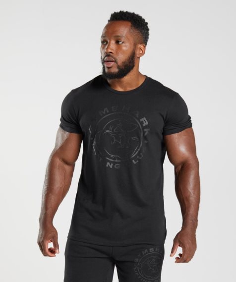 Gymshark Legacy T-shirt Herr Svarta | SE-51072W