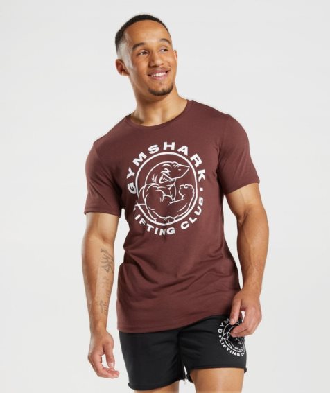 Gymshark Legacy T-shirt Herr Vinröda | SE-08169G