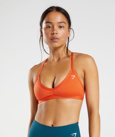 Gymshark Minimal Sport Bh Dam Orange | SE-67081V