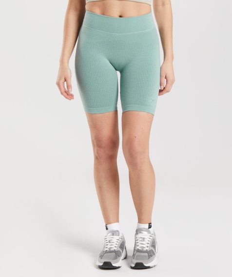 Gymshark Pause Seamless Cycling Shorts Dam Ljusgröna | SE-67508A