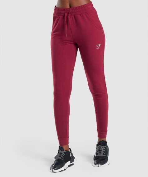 Gymshark Pippa Tränings Mjukisbyxor Dam Vinröda | SE-48602M