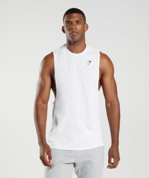 Gymshark React Drop Arm Linnen Herr Vita | SE-54129V