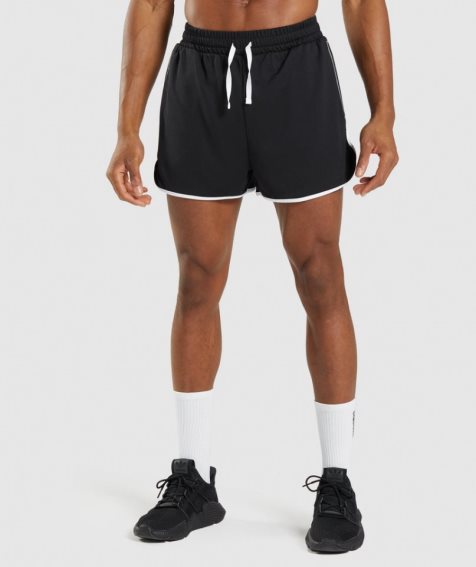 Gymshark Recess 3" Shorts Herr Svarta | SE-75480B