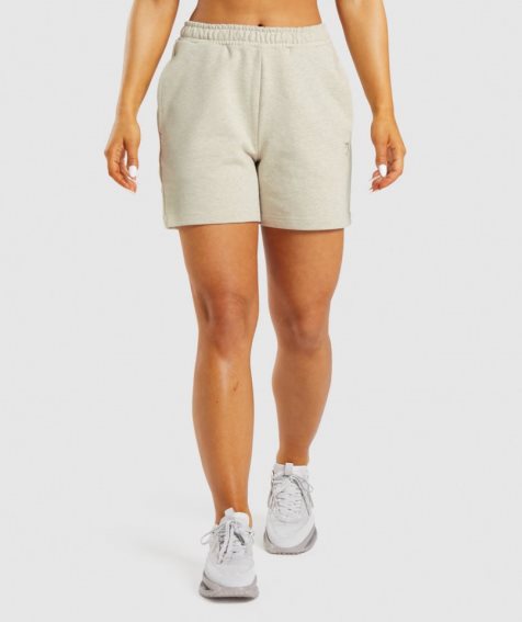 Gymshark Rest Day Sweats Shorts Dam Beige | SE-65384E