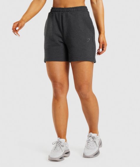 Gymshark Rest Day Sweats Shorts Dam Svarta | SE-12806D