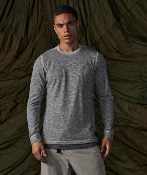 Gymshark Retake Long Sleeve T-shirt Herr Grå | SE-86075Y