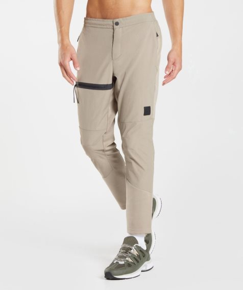 Gymshark Retake Woven Mjukisbyxor Herr Khaki | SE-31504W