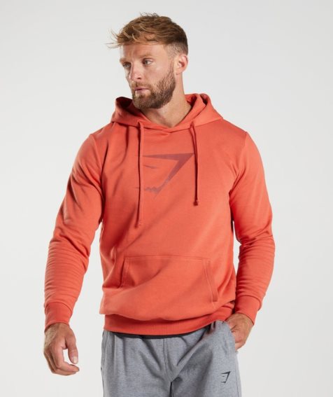 Gymshark Sharkhead Infill Hoodie Herr Orange | SE-37856N