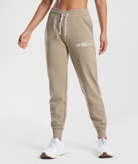 Gymshark Social Club Mjukisbyxor Dam Khaki | SE-41863G