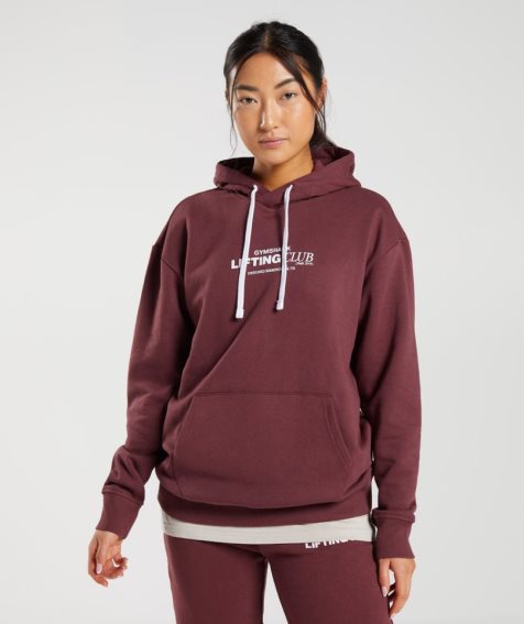 Gymshark Social Club Oversized Hoodie Dam Bruna | SE-70815Q