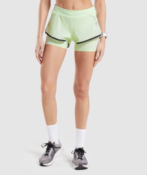 Gymshark Speed 2 In 1 Shorts Dam Mintgröna | SE-57193M