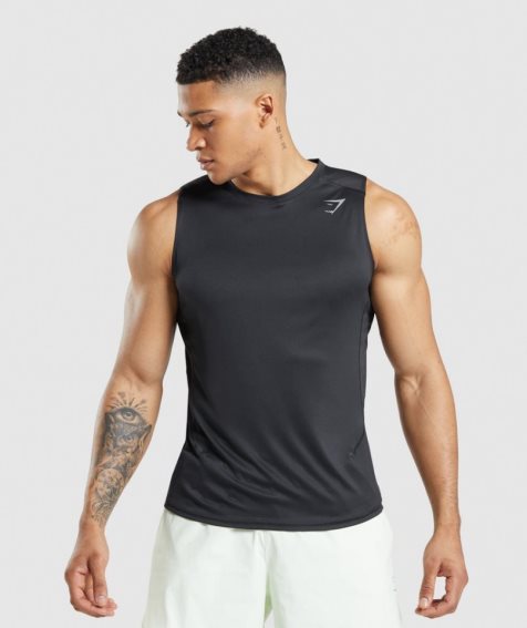 Gymshark Speed Evolve Linnen Herr Svarta | SE-51942J