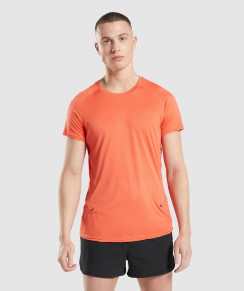 Gymshark Speed Evolve T-shirt Herr Orange | SE-17604L