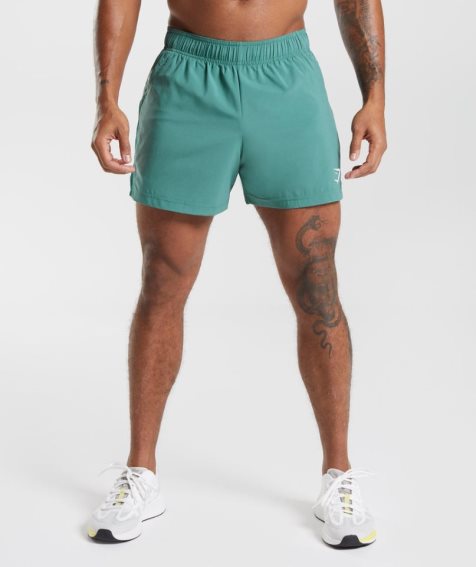 Gymshark Sport 5" Shorts Herr Turkos | SE-02679F