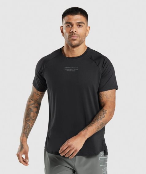 Gymshark Steve Cook T-shirt Herr Svarta | SE-04372B