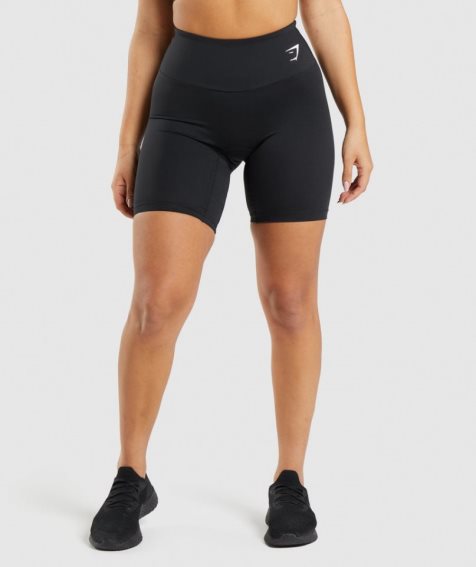 Gymshark Tränings Cycling Shorts Dam Svarta | SE-72489S