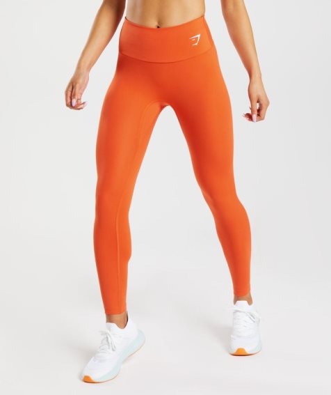 Gymshark Tränings Leggings Dam Orange | SE-06271C