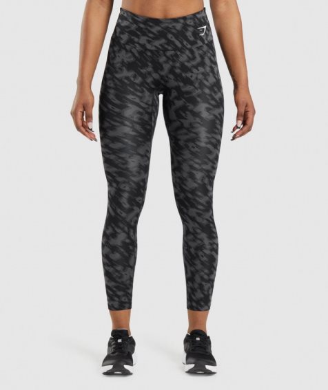 Gymshark Tränings Leggings Dam Svarta | SE-30972L