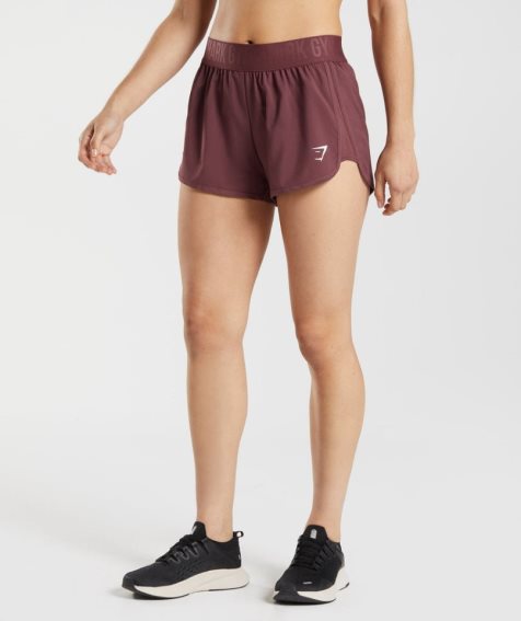 Gymshark Tränings Loose Fit Shorts Dam Mörkbruna | SE-35412G