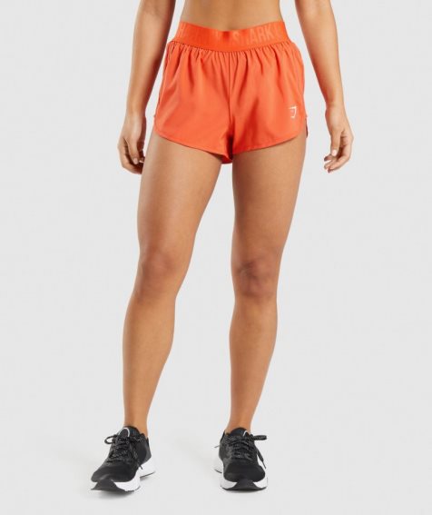 Gymshark Tränings Loose Fit Shorts Dam Orange | SE-02369A