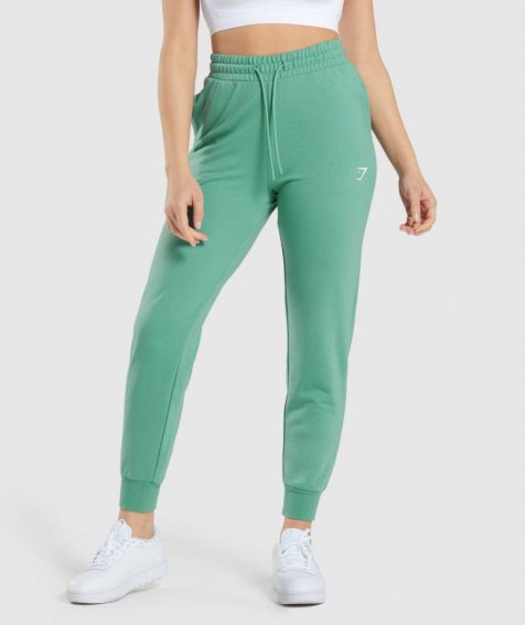 Gymshark Tränings Mjukisbyxor Dam Gröna | SE-04837M