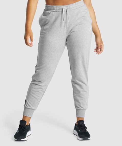 Gymshark Tränings Mjukisbyxor Dam Ljusgrå | SE-46185N