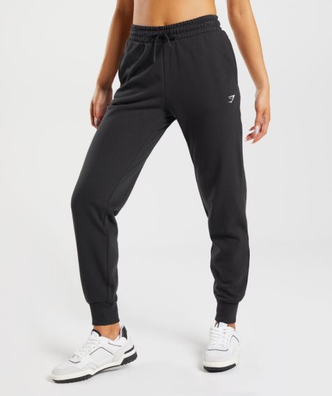 Gymshark Tränings Mjukisbyxor Dam Svarta | SE-75260E