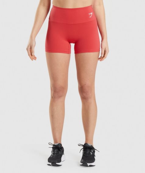 Gymshark Tränings Shorts Dam Röda | SE-14920L