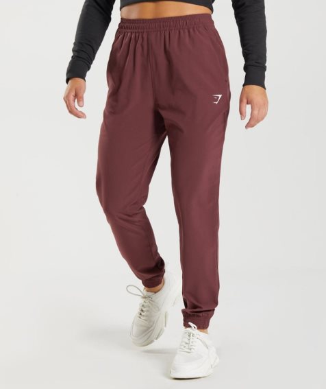 Gymshark Tränings Woven Mjukisbyxor Dam Mörkbruna | SE-09841P