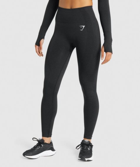 Gymshark Vital Seamless 2.0 Leggings Dam Svarta | SE-45031H