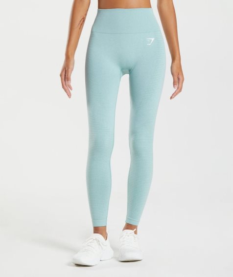 Gymshark Vital Seamless 2.0 Leggings Dam Ljusblå | SE-68139U