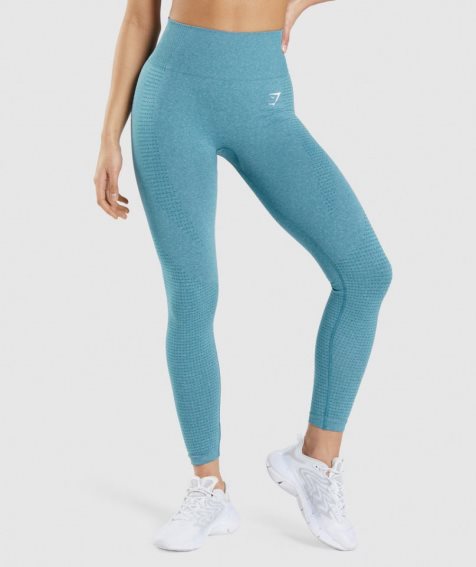 Gymshark Vital Seamless 2.0 Leggings Dam Turkos | SE-92701P