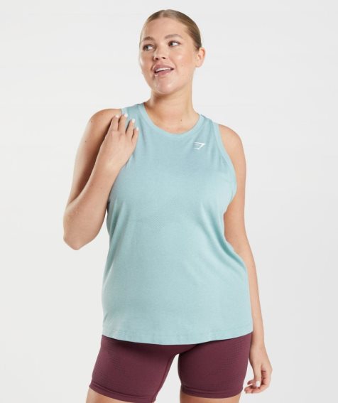 Gymshark Vital Seamless 2.0 Light Linnen Dam Blå | SE-50147P