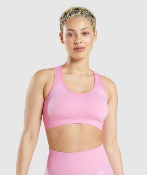 Gymshark Vital Seamless 2.0 Sport Bh Dam Rosa | SE-84715T