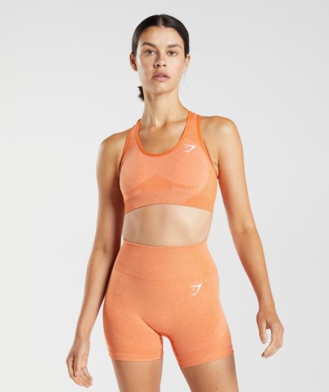 Gymshark Vital Seamless 2.0 Sport Bh Dam Orange | SE-96783G