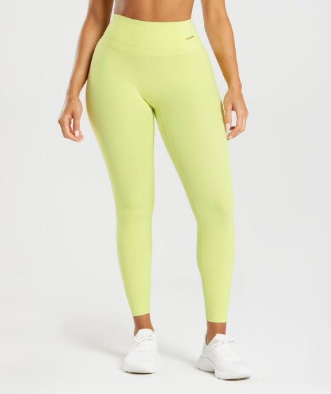 Gymshark Whitney High Rise Leggings Dam Gula | SE-54897G