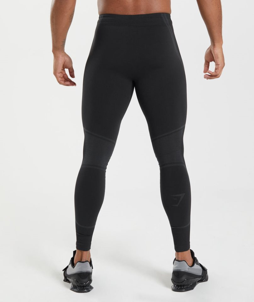 Gymshark 315 Seamless Leggings Herr Svarta | SE-73062L