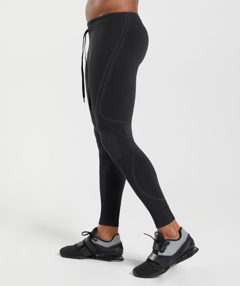 Gymshark 315 Seamless Leggings Herr Svarta | SE-73062L