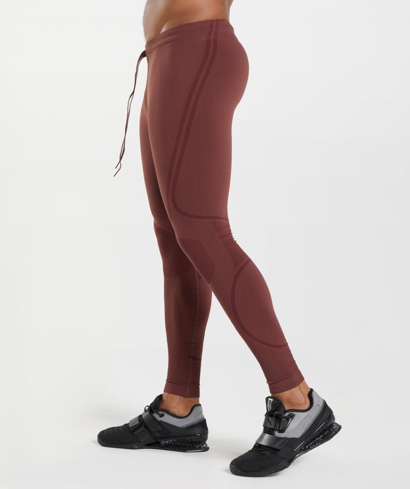 Gymshark 315 Seamless Leggings Herr Vinröda | SE-61758D