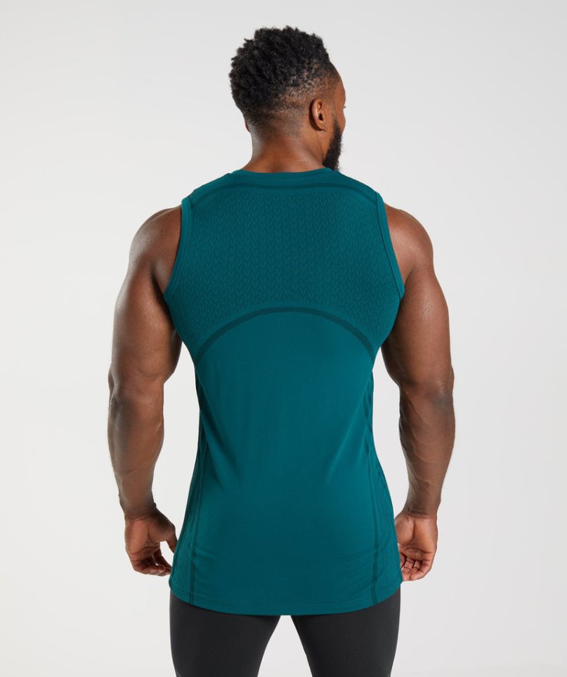 Gymshark 315 Seamless Linnen Herr Turkos | SE-94586T