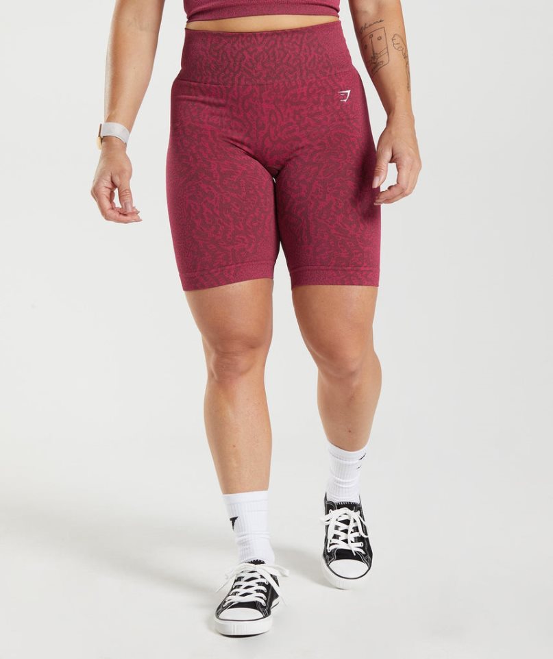 Gymshark Adapt Animal Seamless Cycling Shorts Dam Fuchsia | SE-24065S