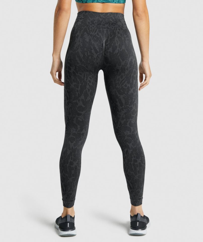 Gymshark Adapt Animal Seamless Leggings Dam Svarta | SE-02417L