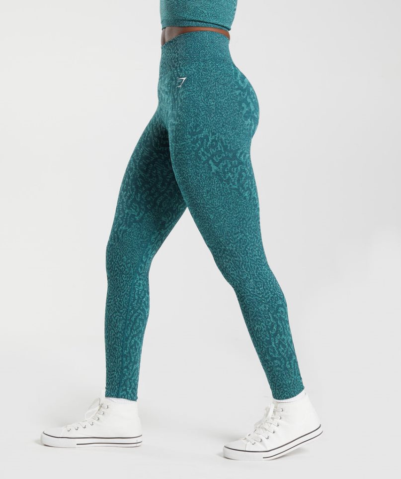 Gymshark Adapt Animal Seamless Leggings Dam Turkos | SE-07634J