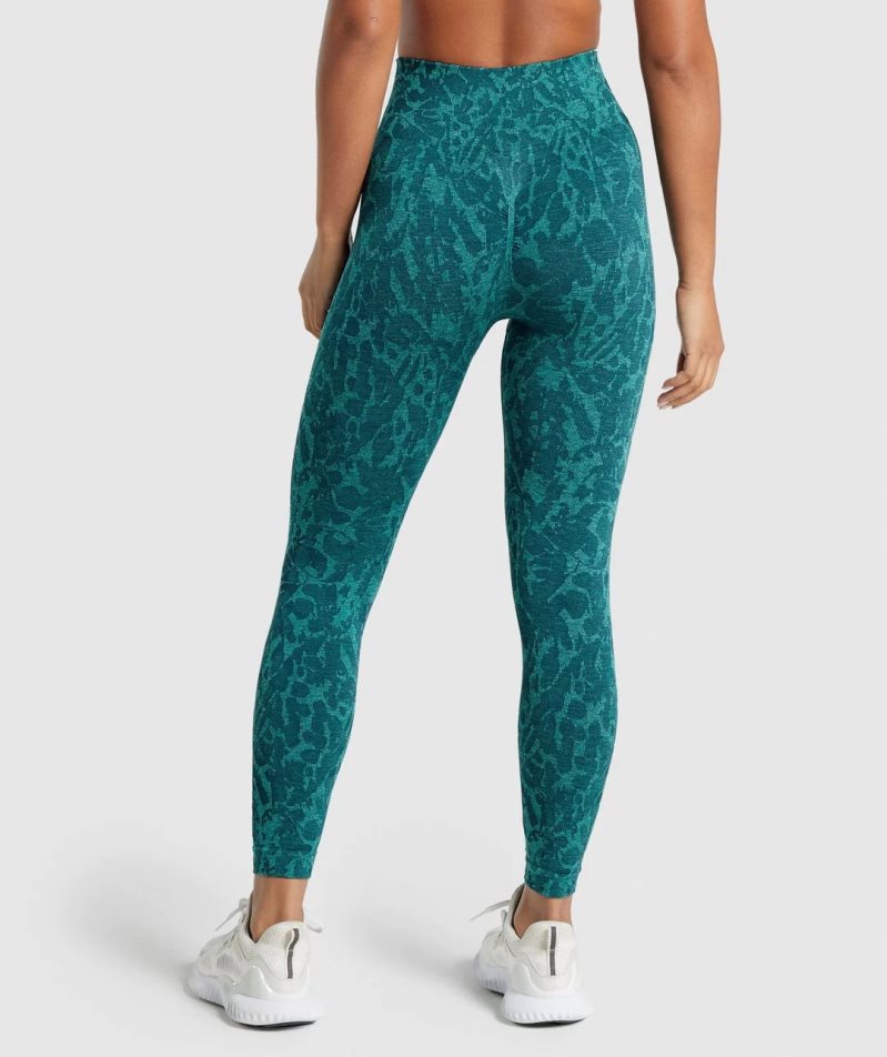 Gymshark Adapt Animal Seamless Leggings Dam Turkos | SE-14203M