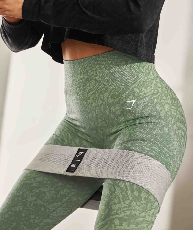 Gymshark Adapt Animal Seamless Leggings Dam Gröna | SE-17389M