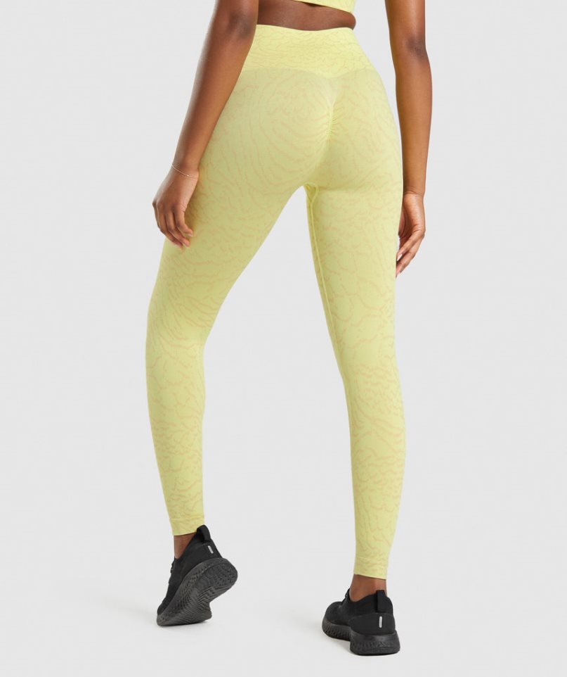 Gymshark Adapt Animal Seamless Leggings Dam Gula | SE-71523V